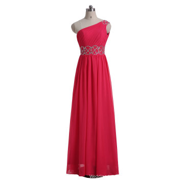 Hot Pink Real Sample High Quality Prom Evening Dress